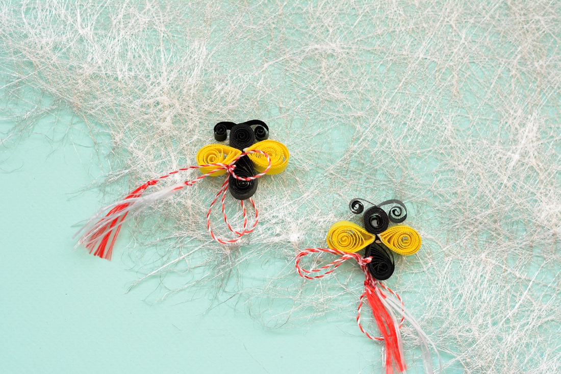 Broșă: Albinuțe - bijuterii - mărțișor - Artynos.ro