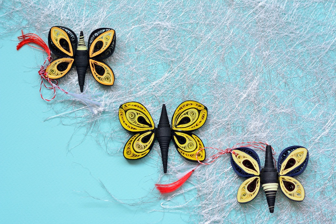 Broșă: Fluturi - bijuterii - mărțișor - Artynos.ro