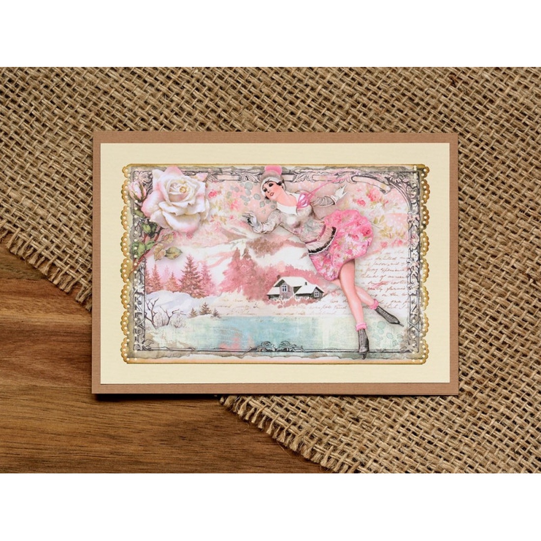 Felicitare: Vintage Christmas - crăciun - accesorii cadou de crăciun - felicitări de crăciun - Artynos.ro