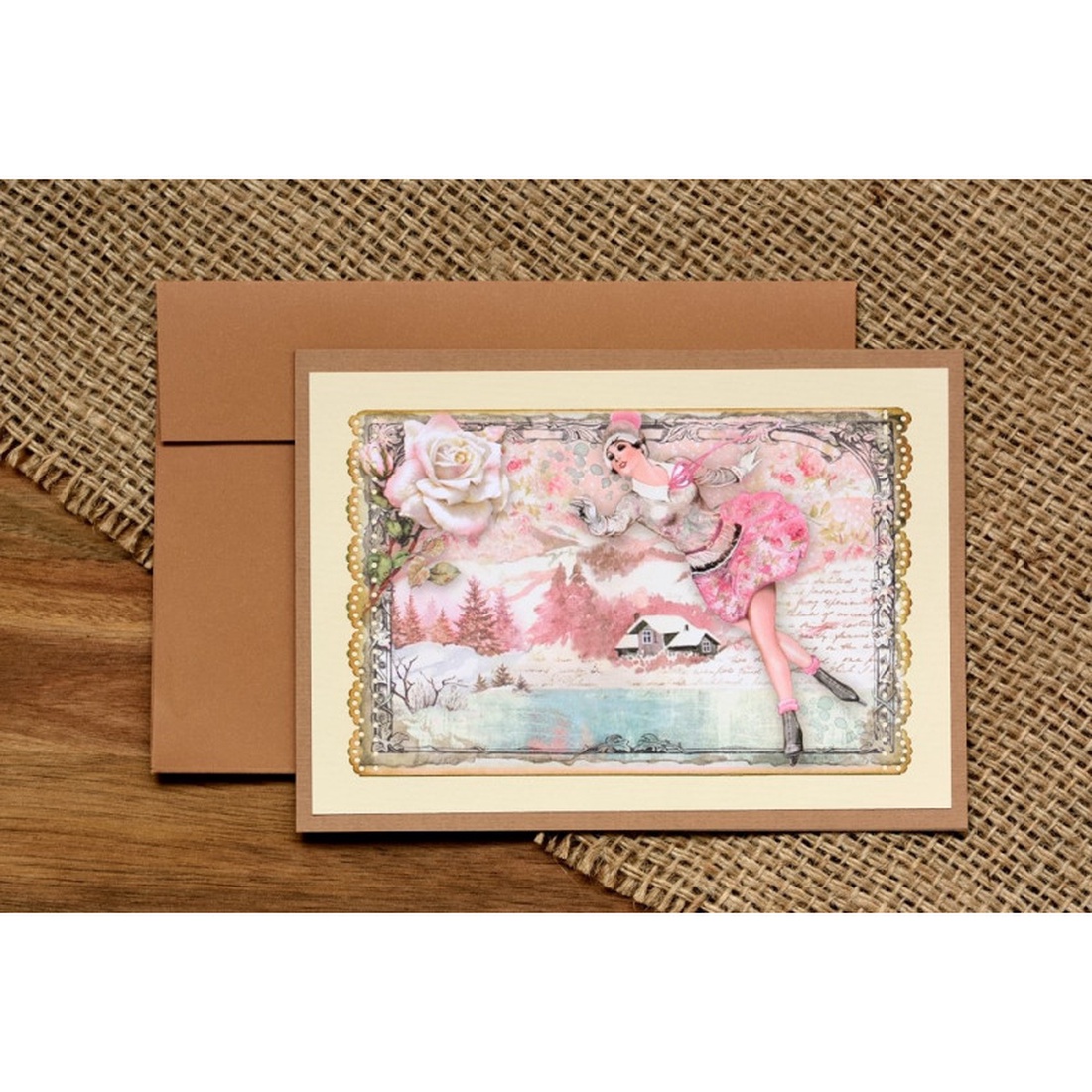 Felicitare: Vintage Christmas - crăciun - accesorii cadou de crăciun - felicitări de crăciun - Artynos.ro
