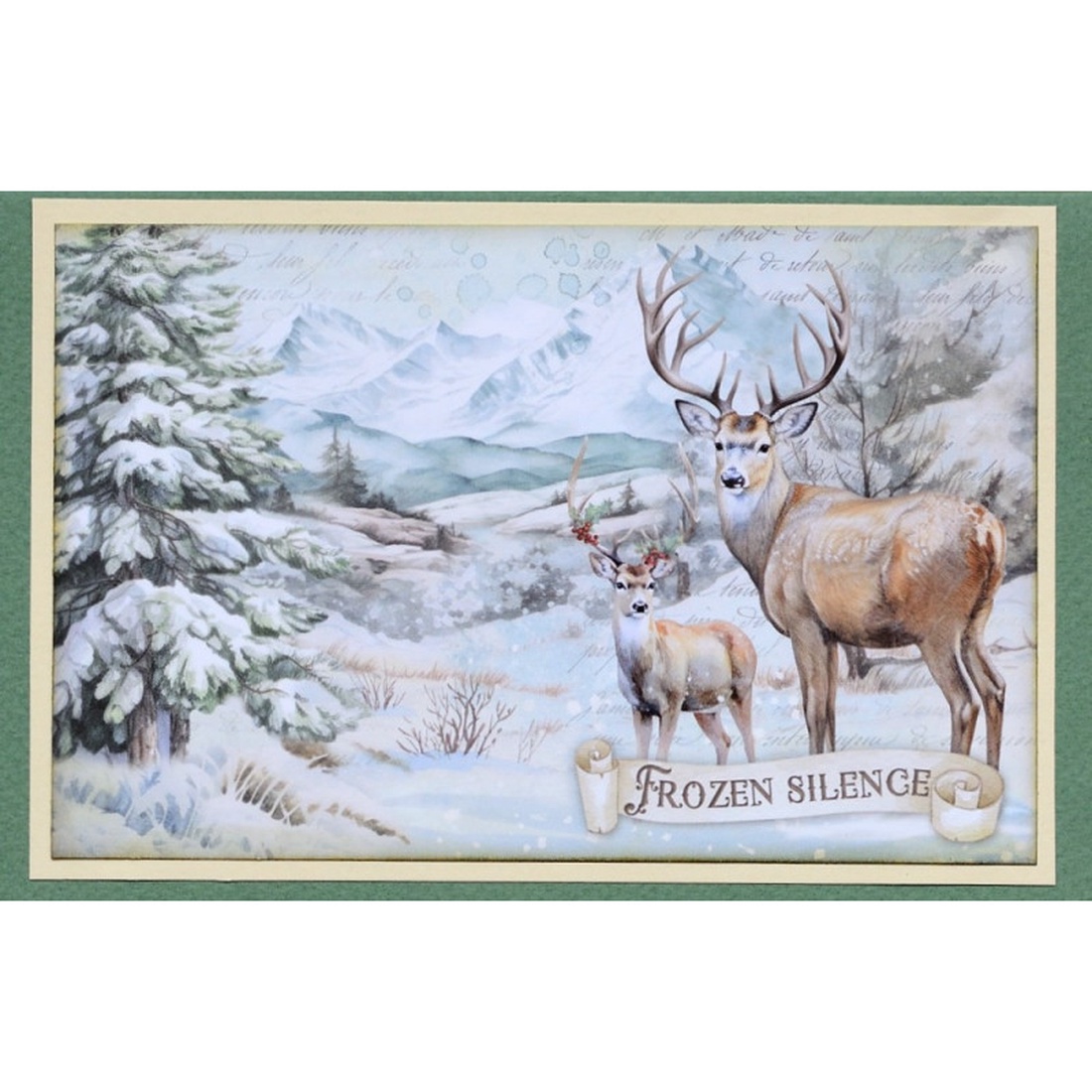  Felicitare: Frozen Silence - crăciun - accesorii cadou de crăciun - felicitări de crăciun - Artynos.ro