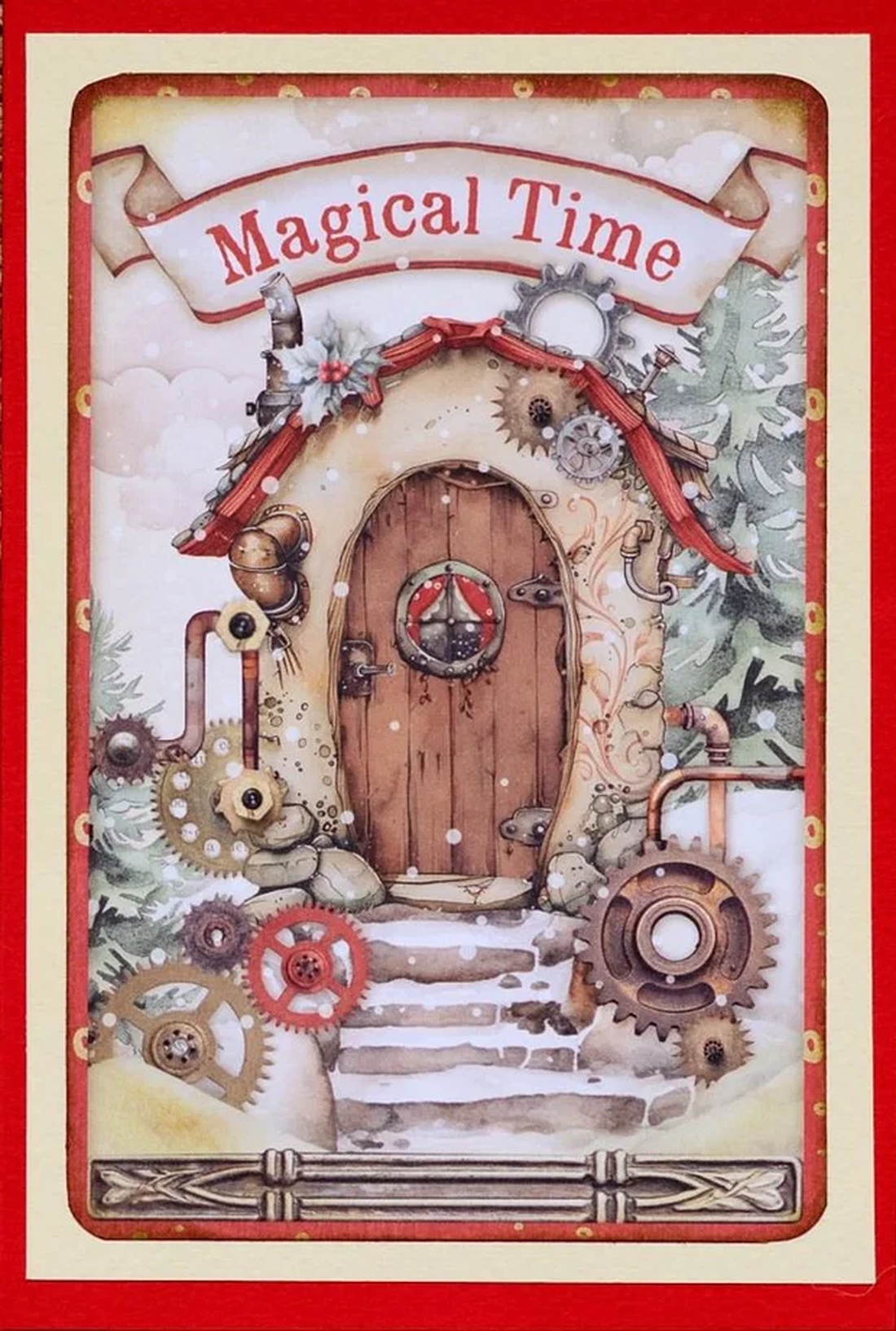 Felicitare : Magical Time - crăciun - accesorii cadou de crăciun - felicitări de crăciun - Artynos.ro