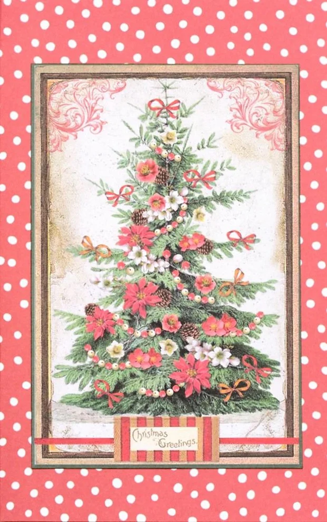 Felicitare: Vintage Christmas - crăciun - accesorii cadou de crăciun - felicitări de crăciun - Artynos.ro