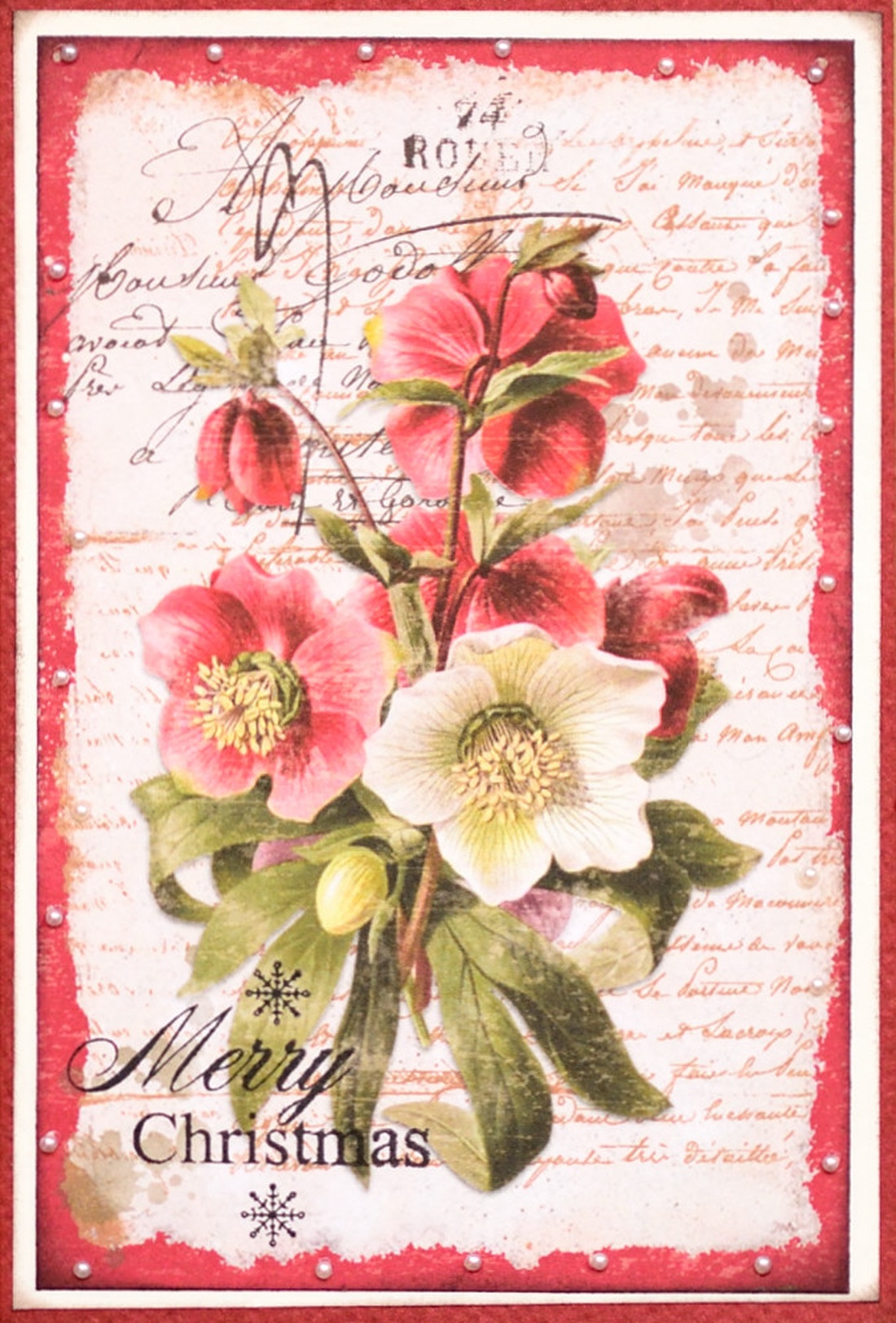 Felicitare: Vintage Christmas - crăciun - accesorii cadou de crăciun - felicitări de crăciun - Artynos.ro