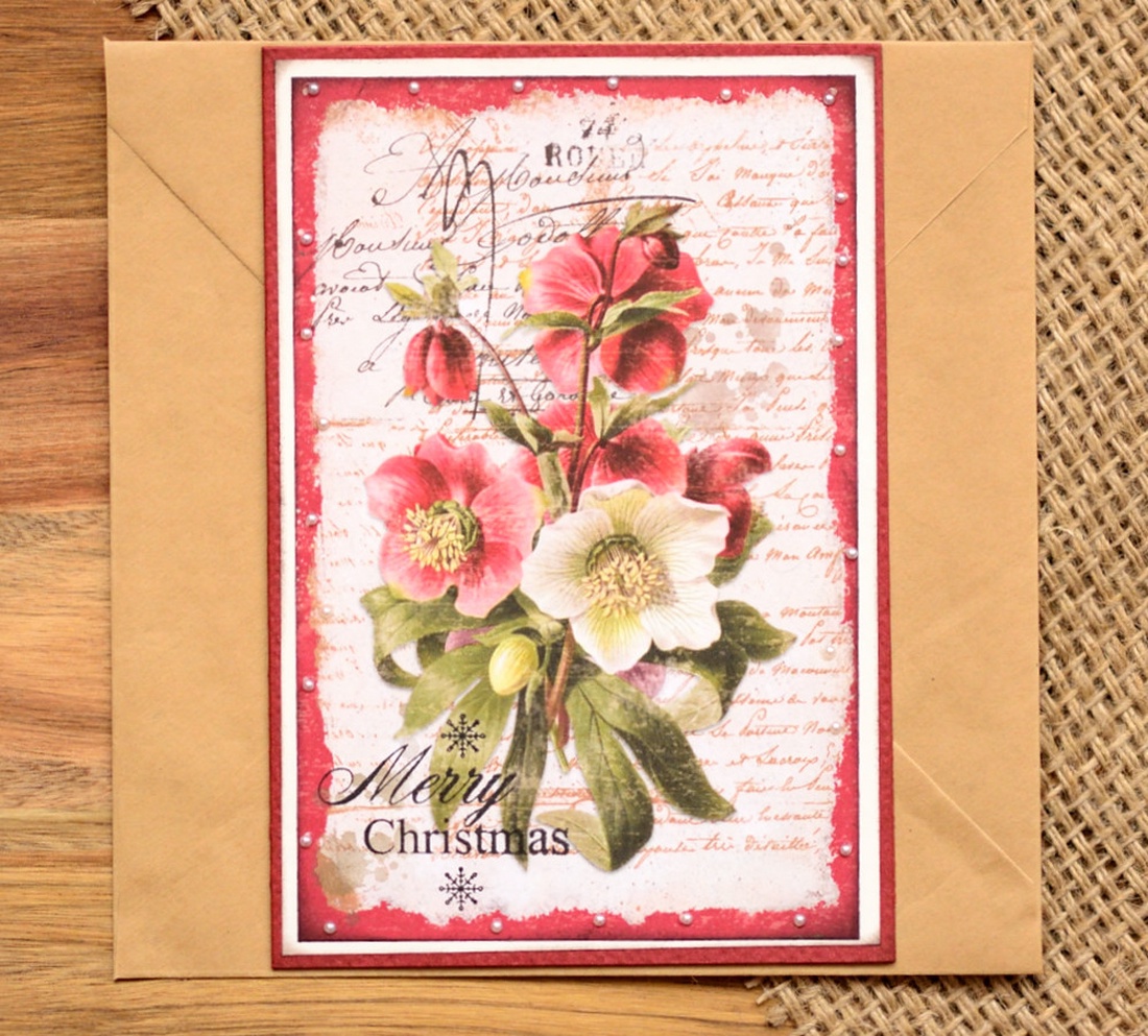 Felicitare: Vintage Christmas - crăciun - accesorii cadou de crăciun - felicitări de crăciun - Artynos.ro