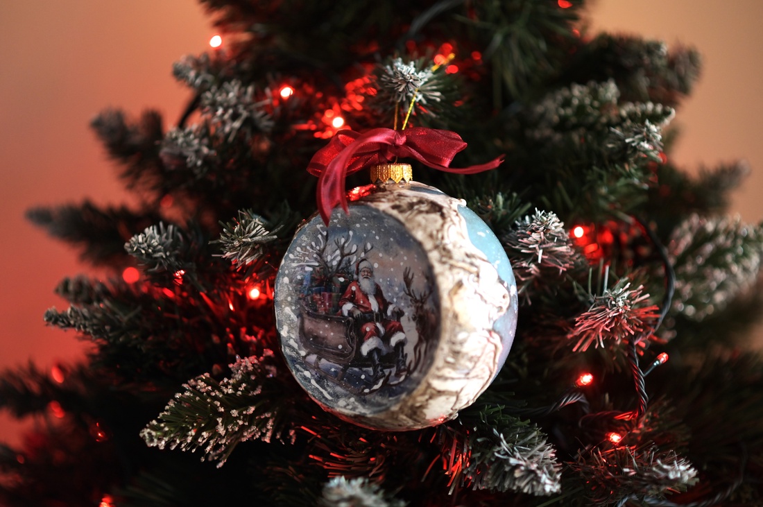 Glob concav : Vintage Christmas - crăciun - decorațiuni de crăciun de casă - globuri de crăciun - Artynos.ro