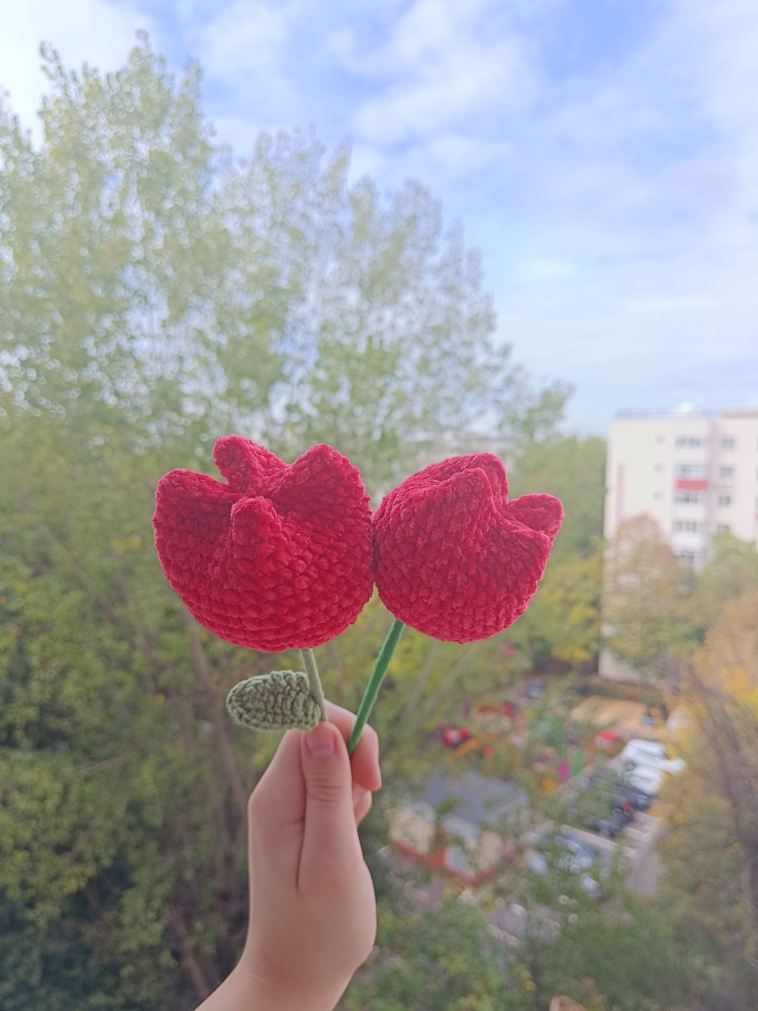 Lalea Crosetata - casă & stil de viață - decorațiuni de casă - accesorii florale - flori la fir - Artynos.ro