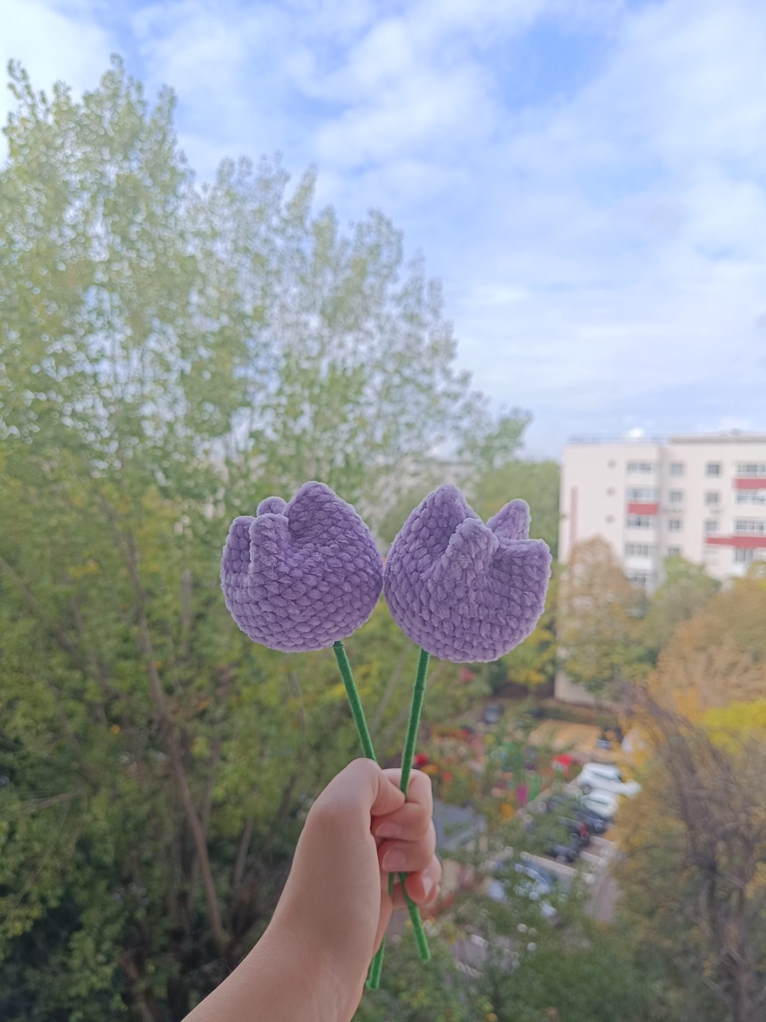 Lalea Crosetata - casă & stil de viață - decorațiuni de casă - accesorii florale - flori la fir - Artynos.ro