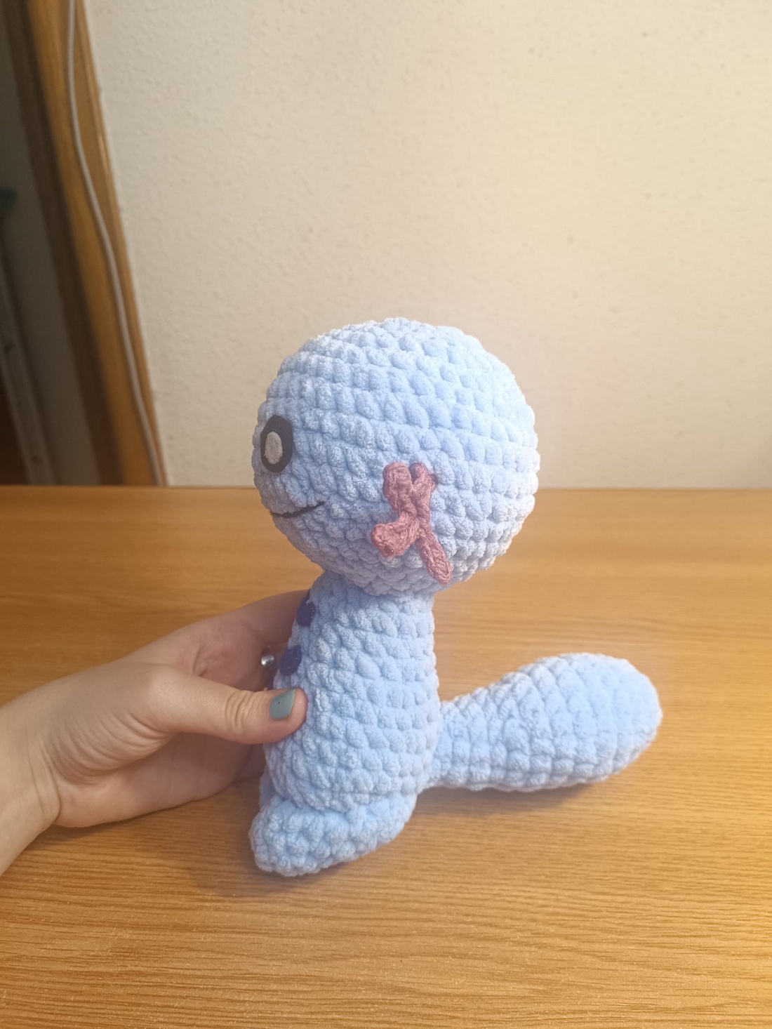 Wooper Pokemon - Plus crosetat - jucării și echipamente pentru copii - plușuri - șoarece de pluș - Artynos.ro
