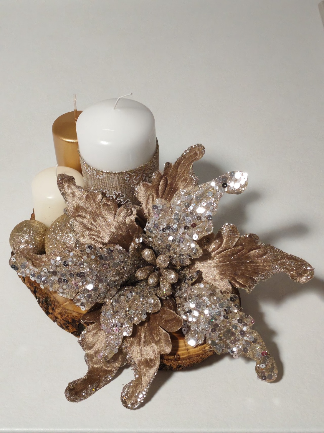 Aranjament cu lumânare - crăciun - decorațiuni de advent - decor de lumânări advent - Artynos.ro