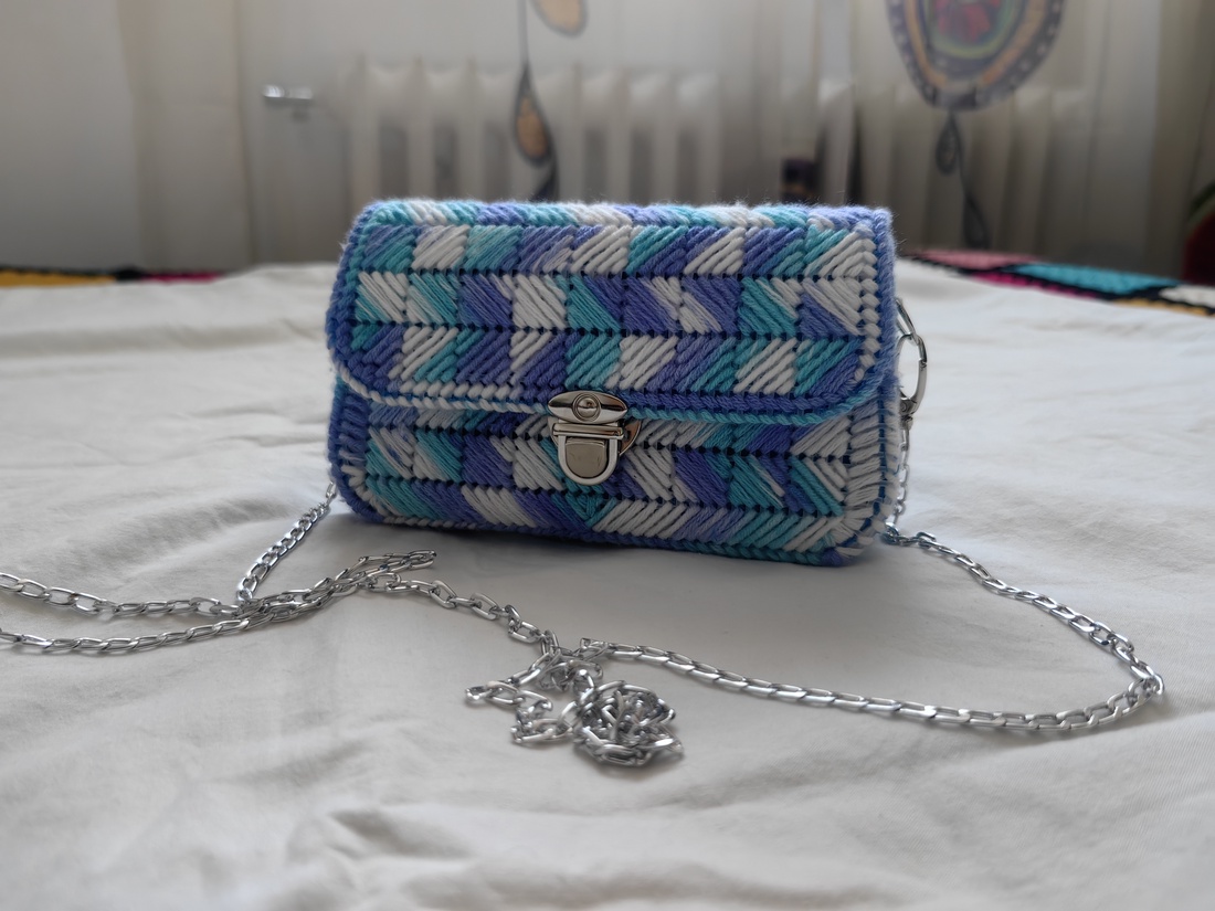 Mini geanta handmade  - genți și portofele - genți de mână și umăr - geantă crossbody - Artynos.ro