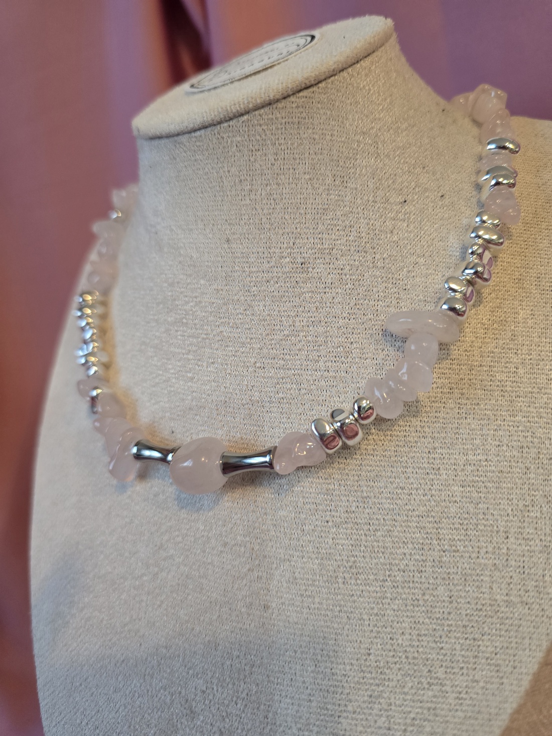 Colier din cuarț si hematit - bijuterii - coliere - coliere din pietre semiprețioase - Artynos.ro