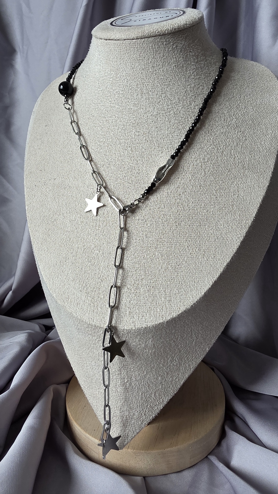 Colier din margele negre - bijuterii - coliere - coliere din mărgele - Artynos.ro