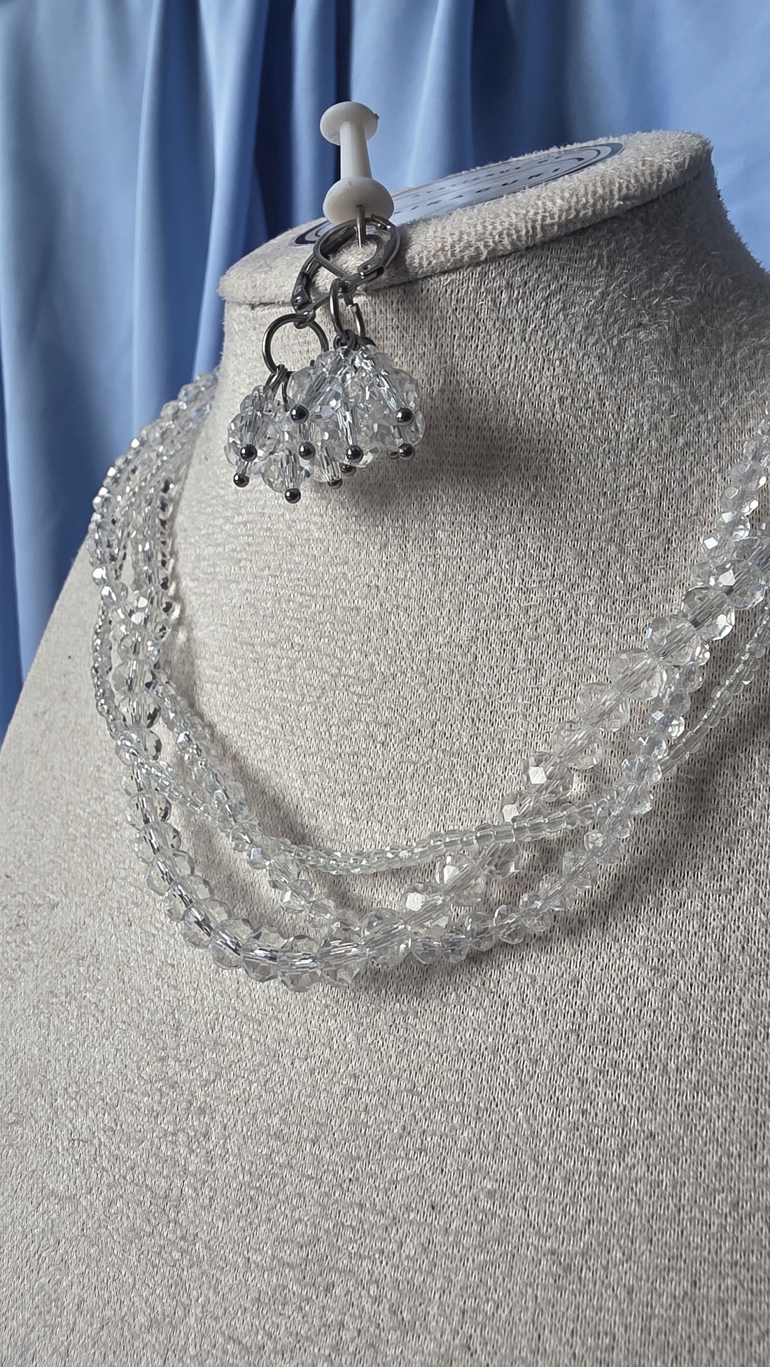 Colier din margele trasparente - bijuterii - coliere - coliere din mărgele - Artynos.ro