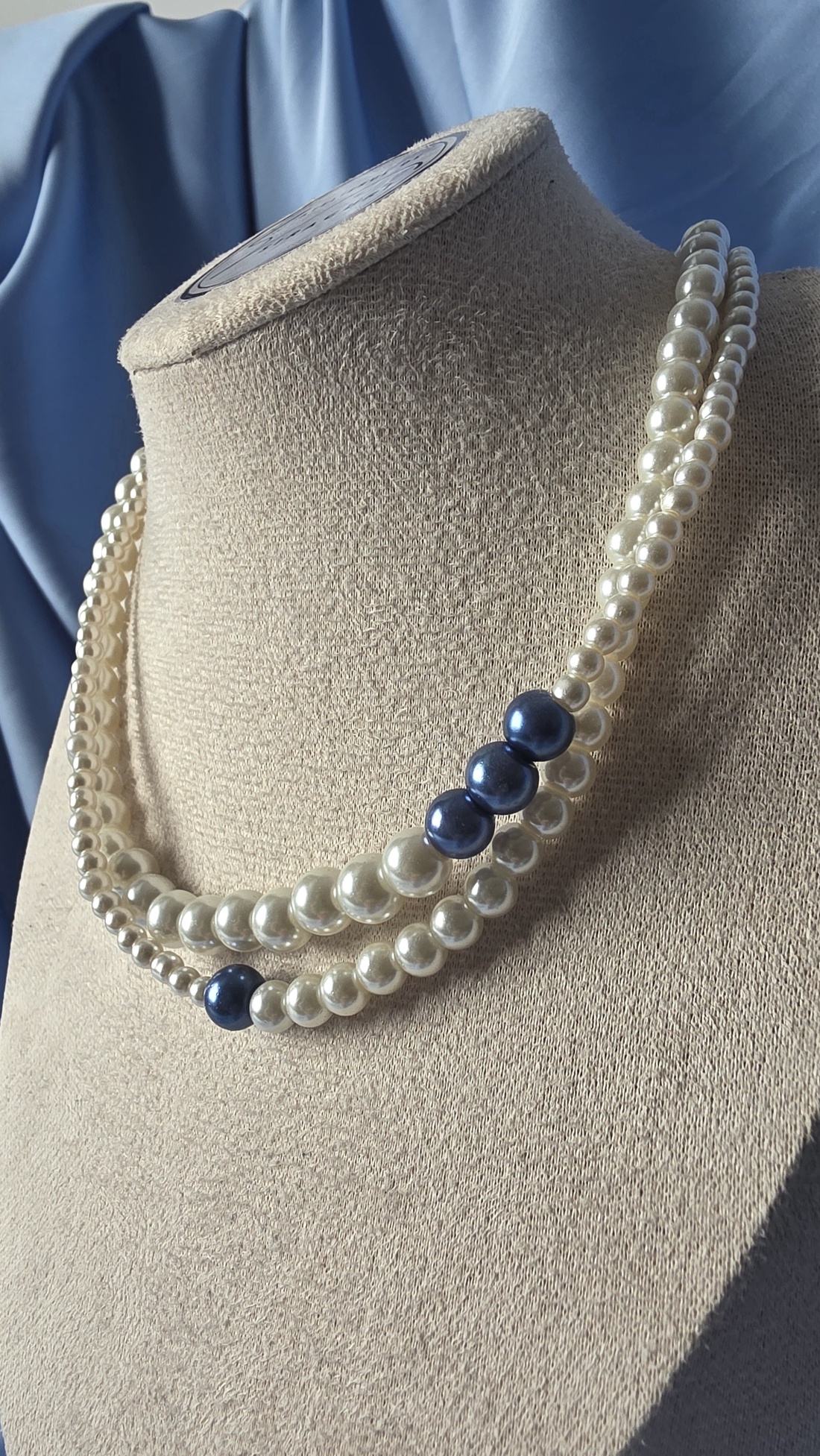 Colier din perle sintetice - bijuterii - coliere - coliere din mărgele - Artynos.ro