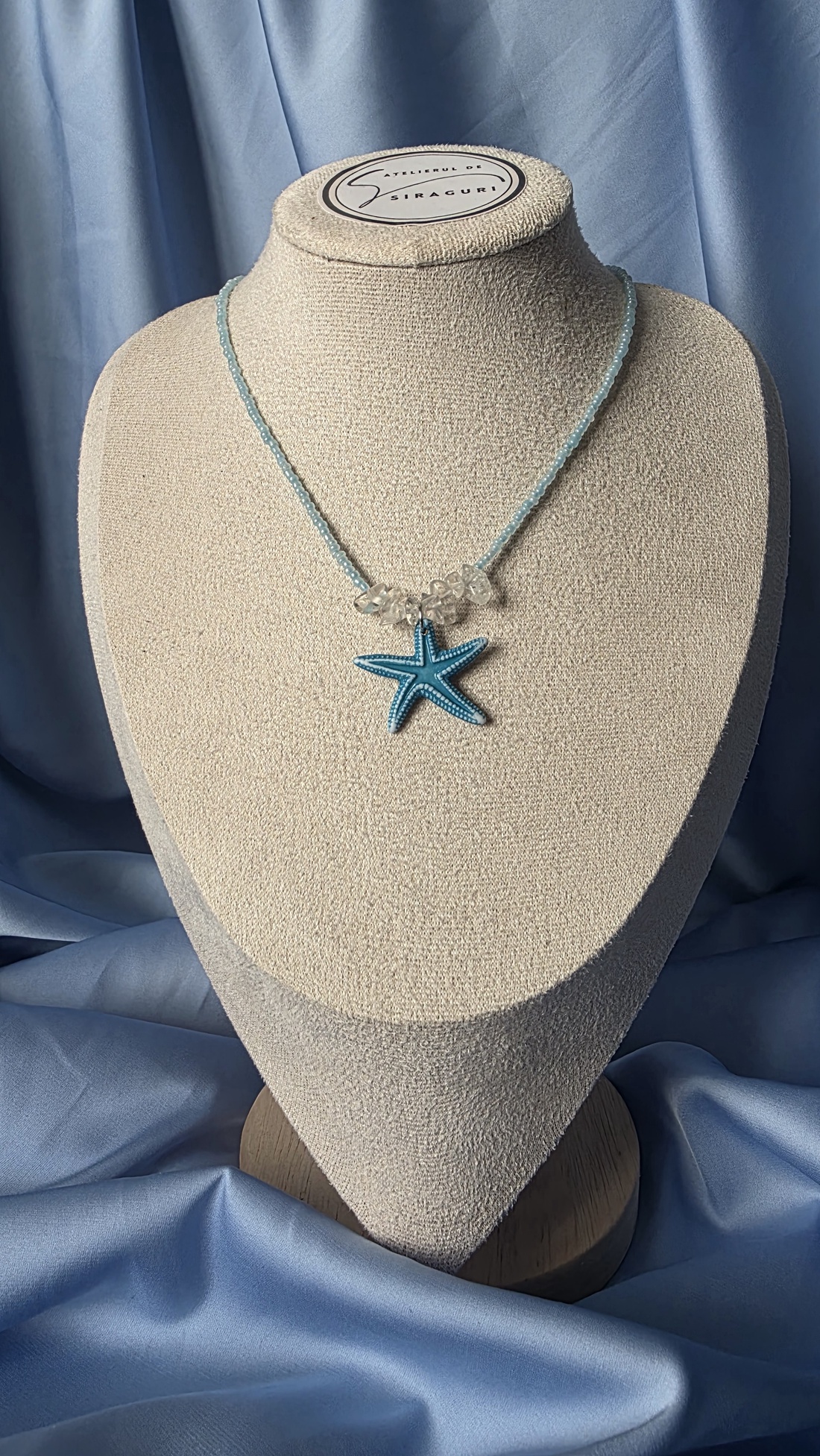 Colier de vara cu steluță pandantiv  - bijuterii - coliere - coliere din mărgele - Artynos.ro