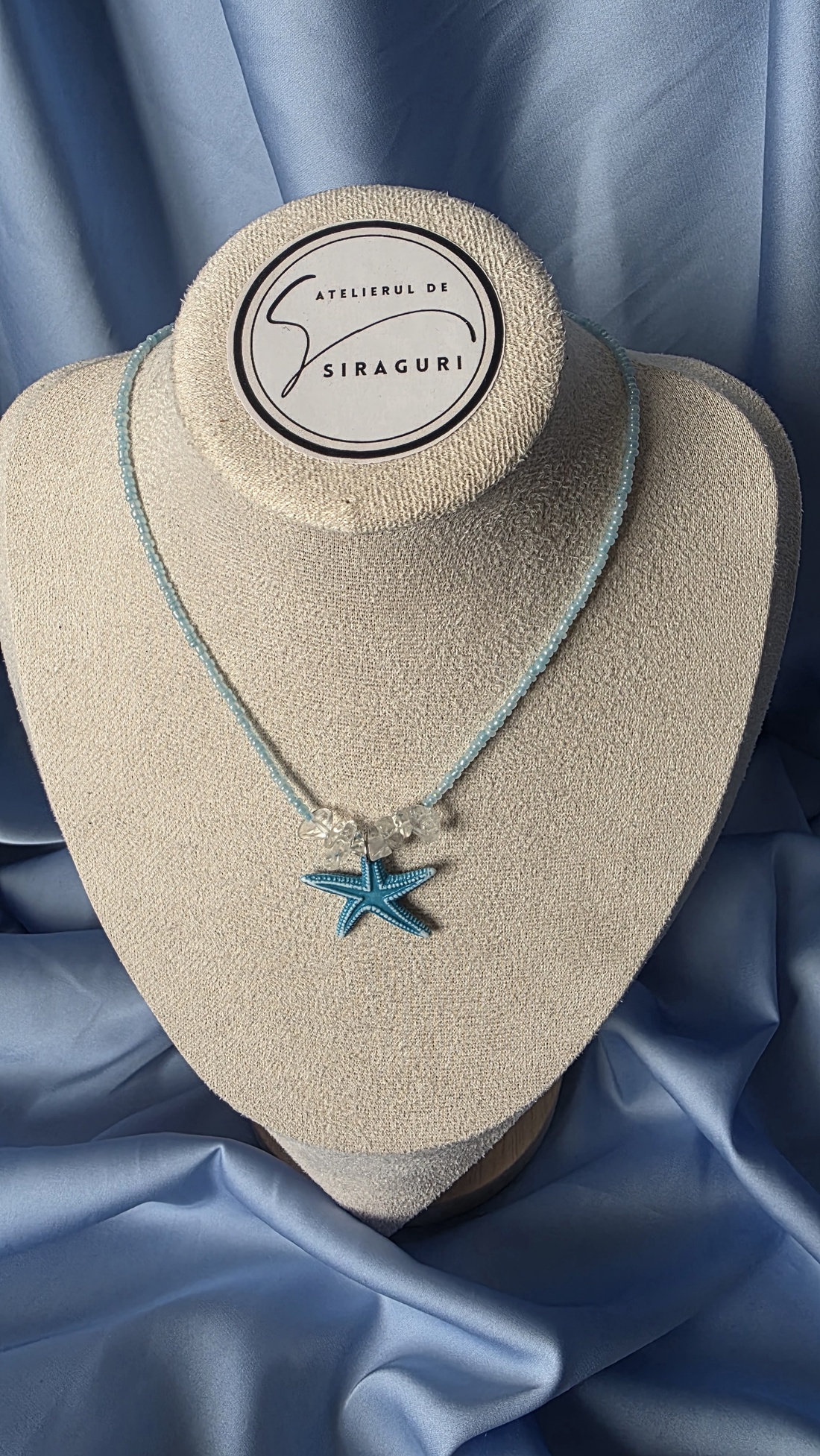 Colier de vara cu steluță pandantiv  - bijuterii - coliere - coliere din mărgele - Artynos.ro