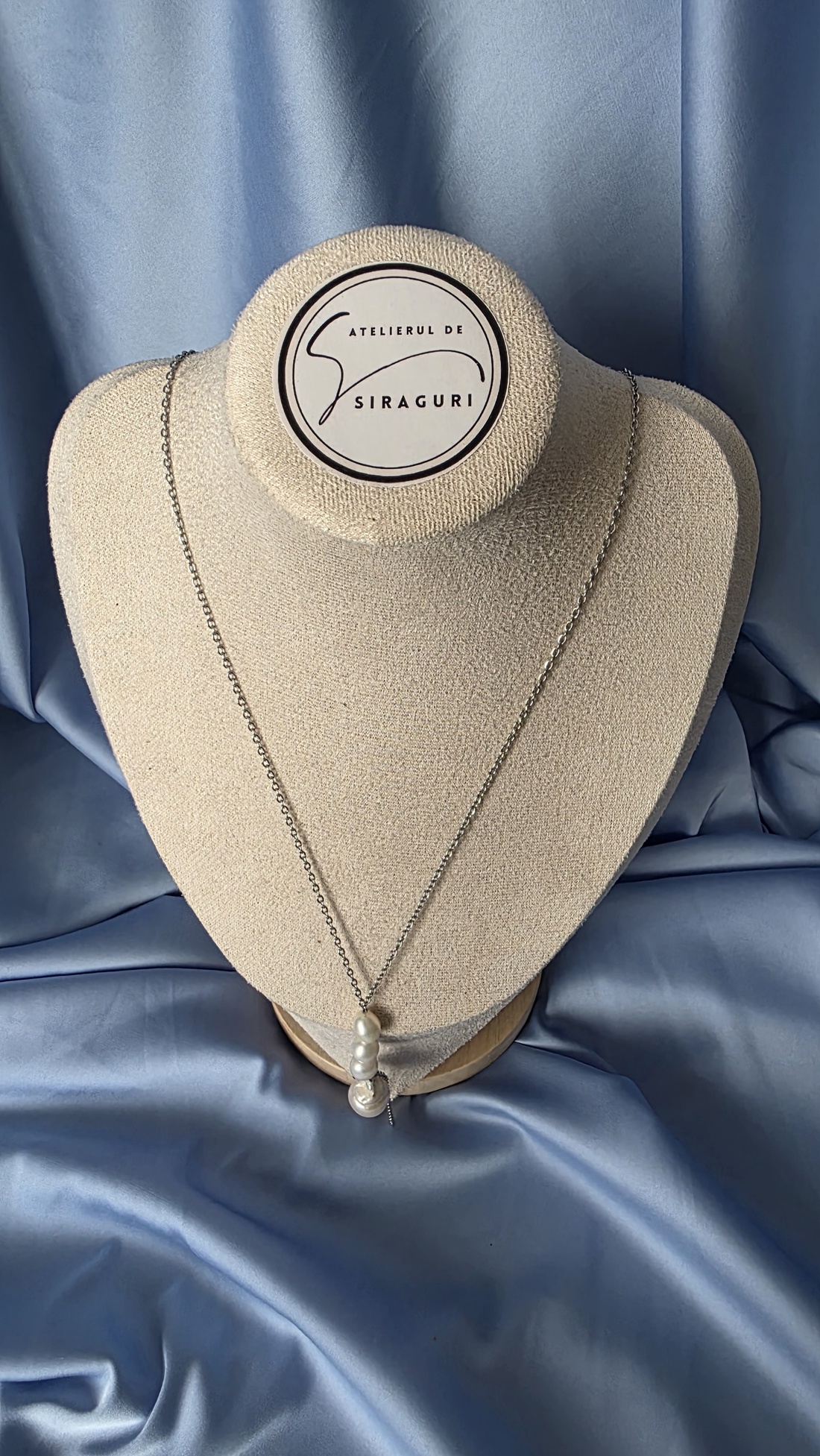 Colier lung din oțel inoxidabil și perle de cultură - accessorii și unelte - mărgea, componente de bijuterii - perlă adevărată - Artynos.ro