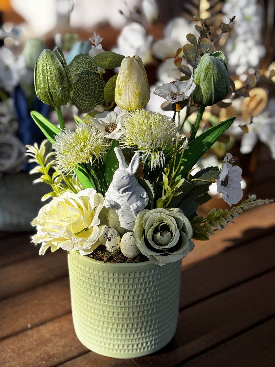 Decorațiuni de masă pentru Paște  - decor de sărbători - decorațiuni de paște - decor masă de paște - Artynos.ro