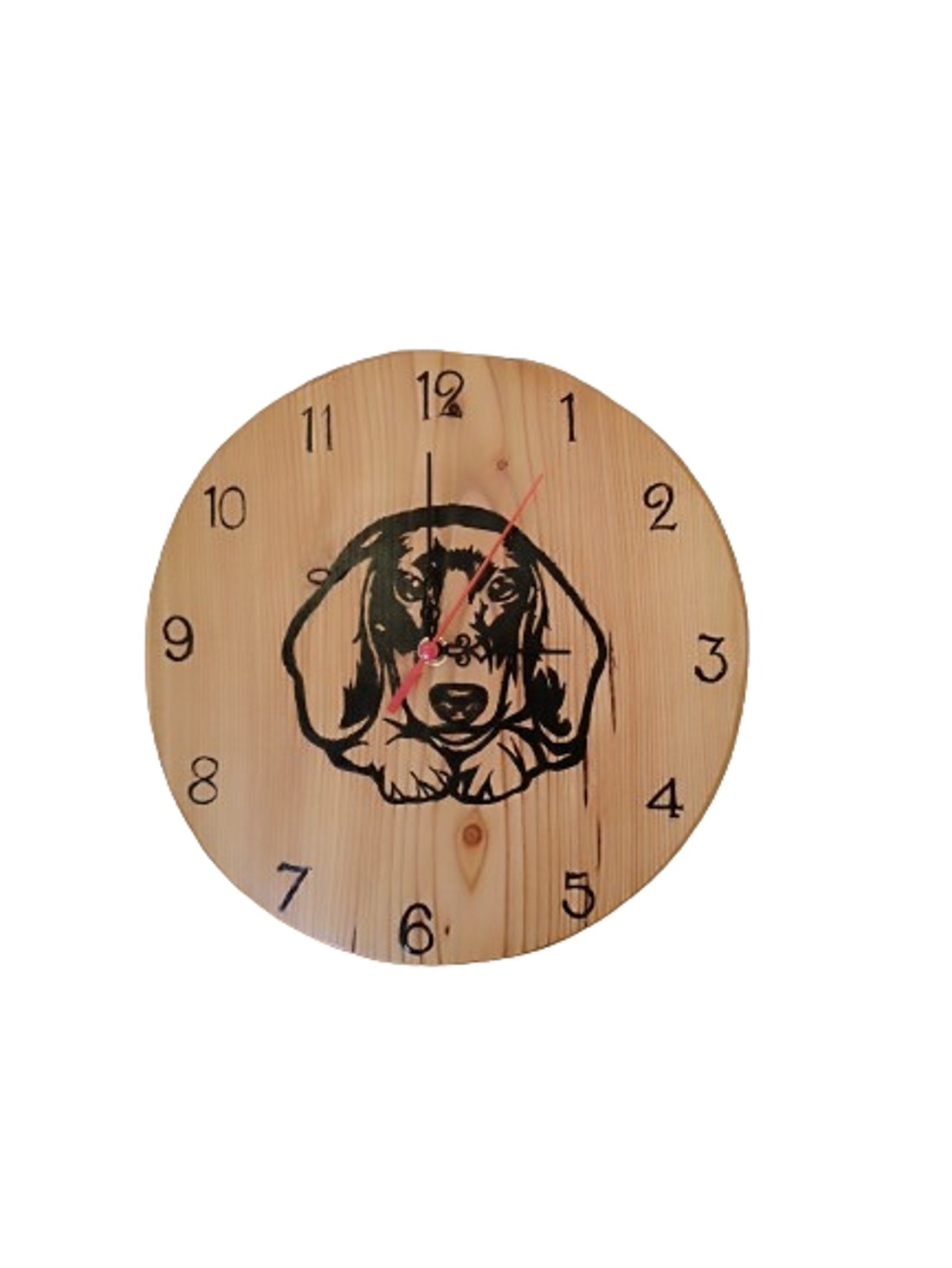 Ceas de perete din lemn cu câine dachshund - - Artynos.ro Ceas de perete din lemn cu câine dachshund - - Artynos.ro