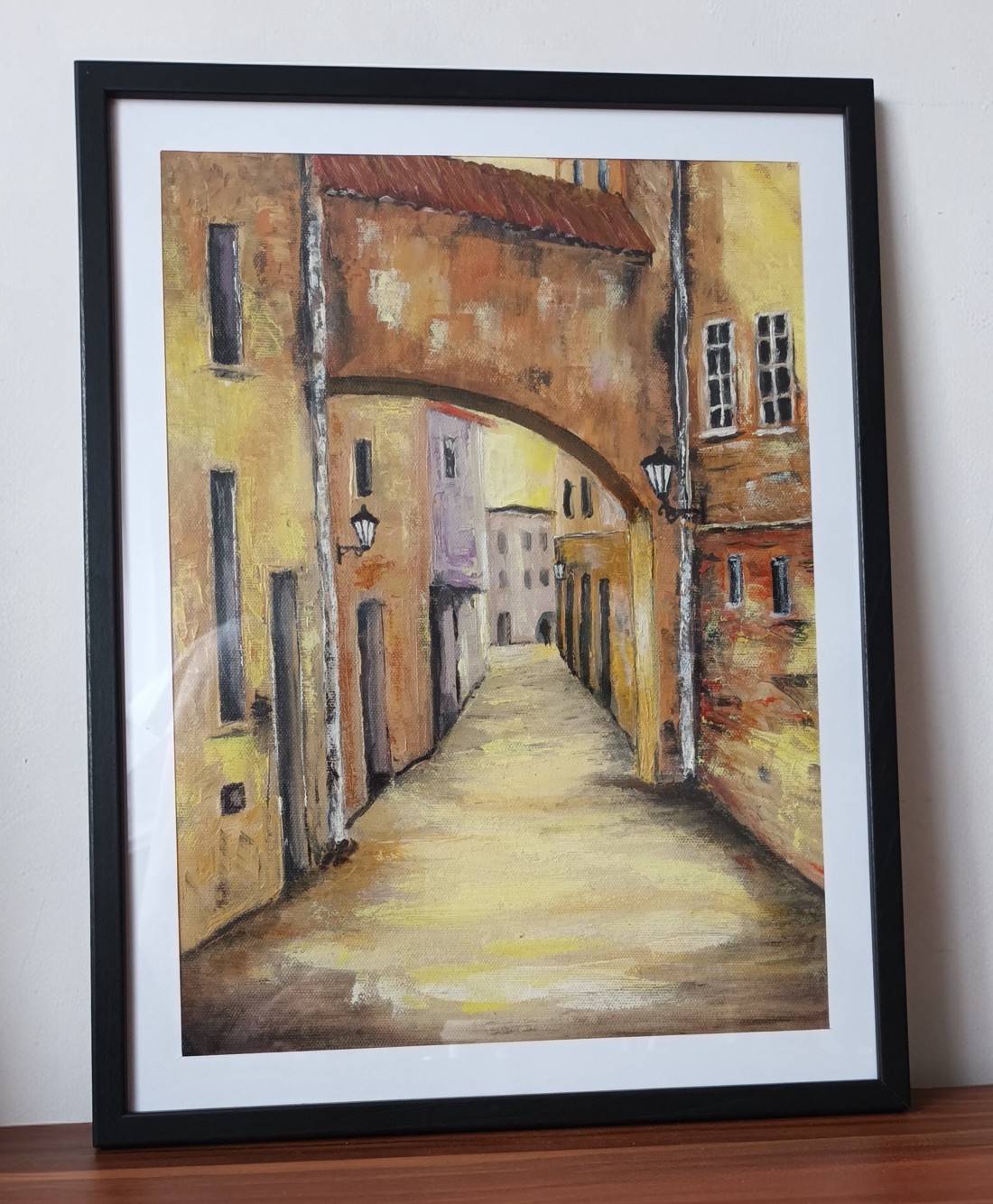 Strada mediteraneană detaliu Il. - arte vizuale și accesorii  - picturi - pictură în ulei - Artynos.ro