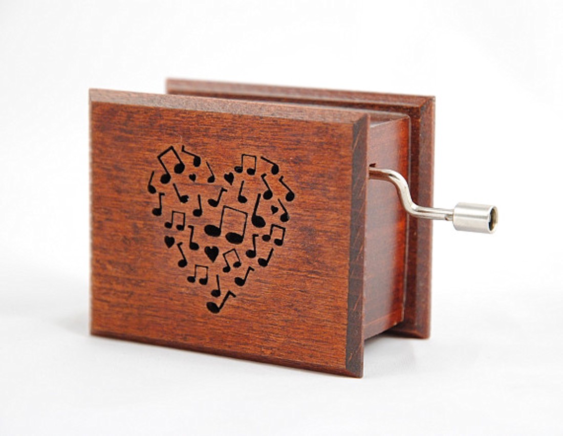 Cutie muzicală Flaut Magic din mahon Mozart - casă & stil de viață - accesorii pentru decorat casa - decorațiuni de masă și decorațiuni pentru rafturi  - cutii muzicale - Artynos.ro