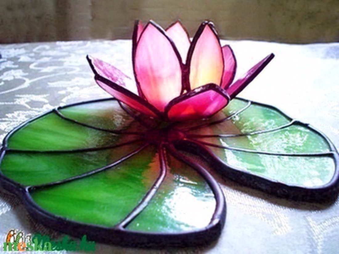 Destul de roz Tyffany Lotus - casă & stil de viață - lumânări, parfumuri, arome - suport lumânări - Artynos.ro