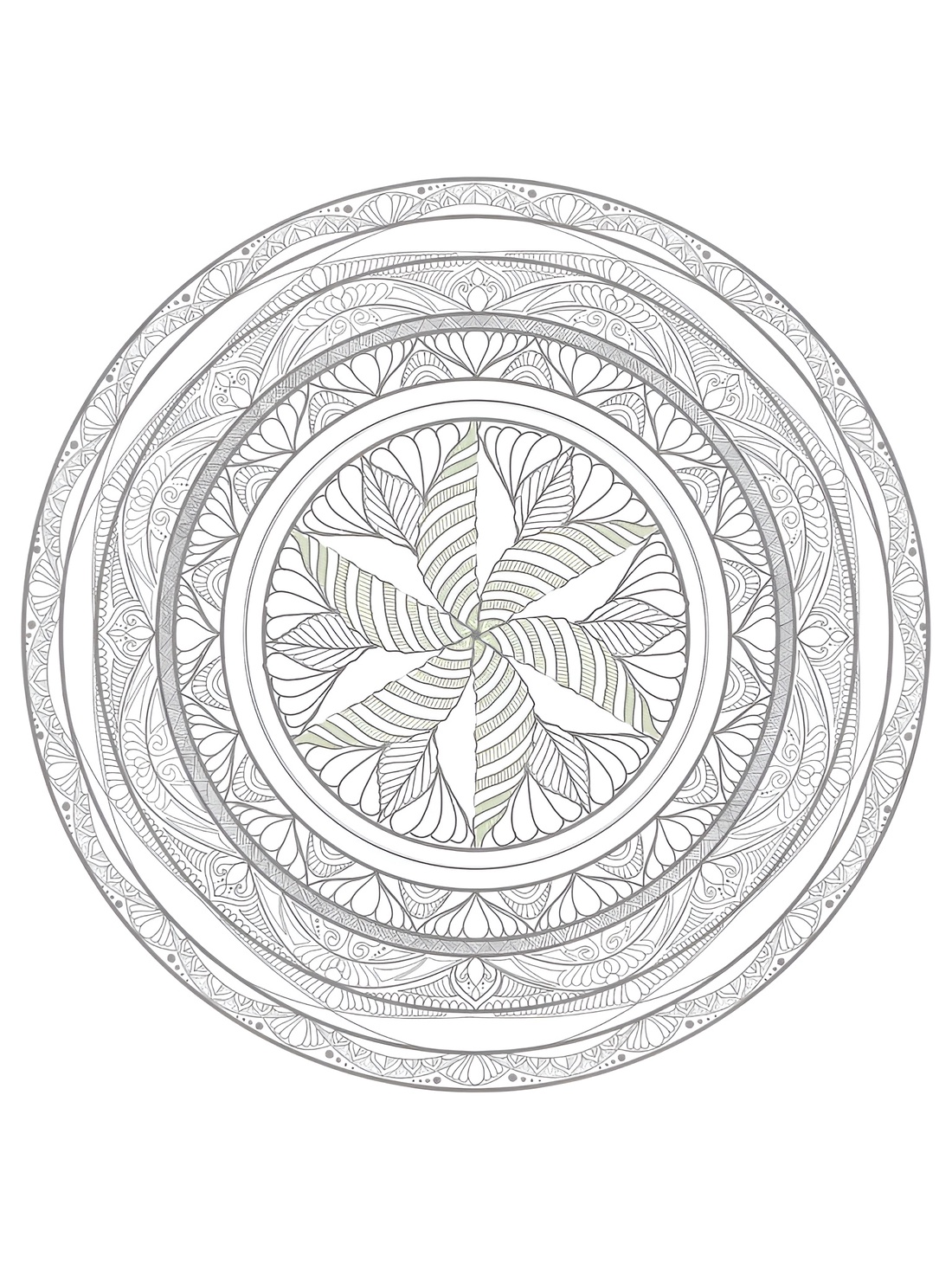 Mandala desenata digital - arte vizuale și accesorii  - grafică, ilustrație - grafică digitală - Artynos.ro