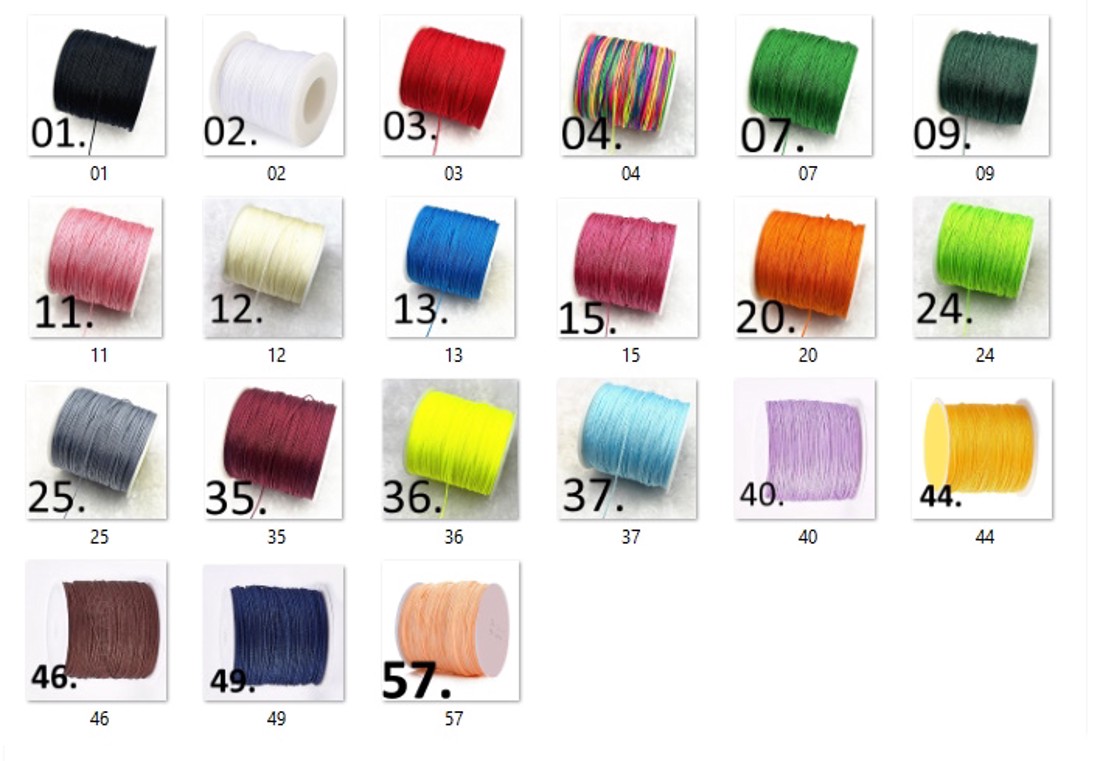 Bijuterii brățări: brățară macramé SK-M 45e2 2 buc/pachet în mai multe culori -  - Artynos.ro