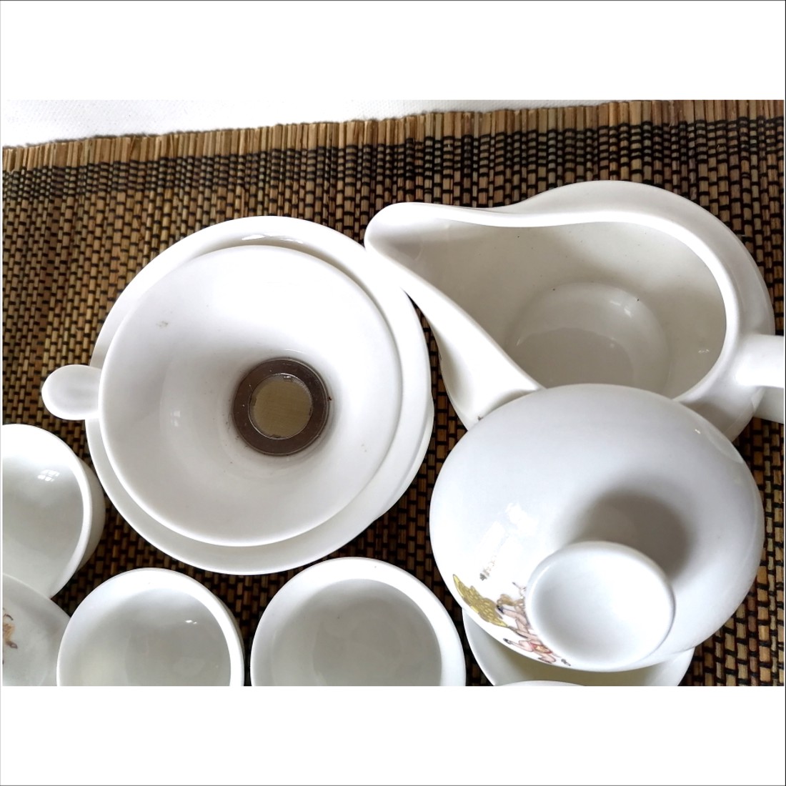 Set special de ceai chinezesc mic, într-o cutie de bambus - casă & stil de viață - echipamente de bucătărie - accesorii de servire - căni - Artynos.ro