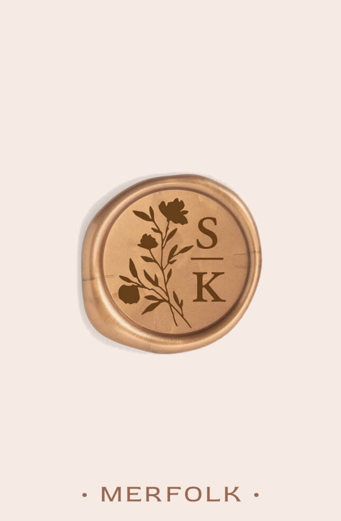 Imprimanta mea cu sigiliu de ceară cu monogramă - Wildflower - - Artynos.ro Imprimanta mea cu sigiliu de ceară cu monogramă - Wildflower - - Artynos.ro