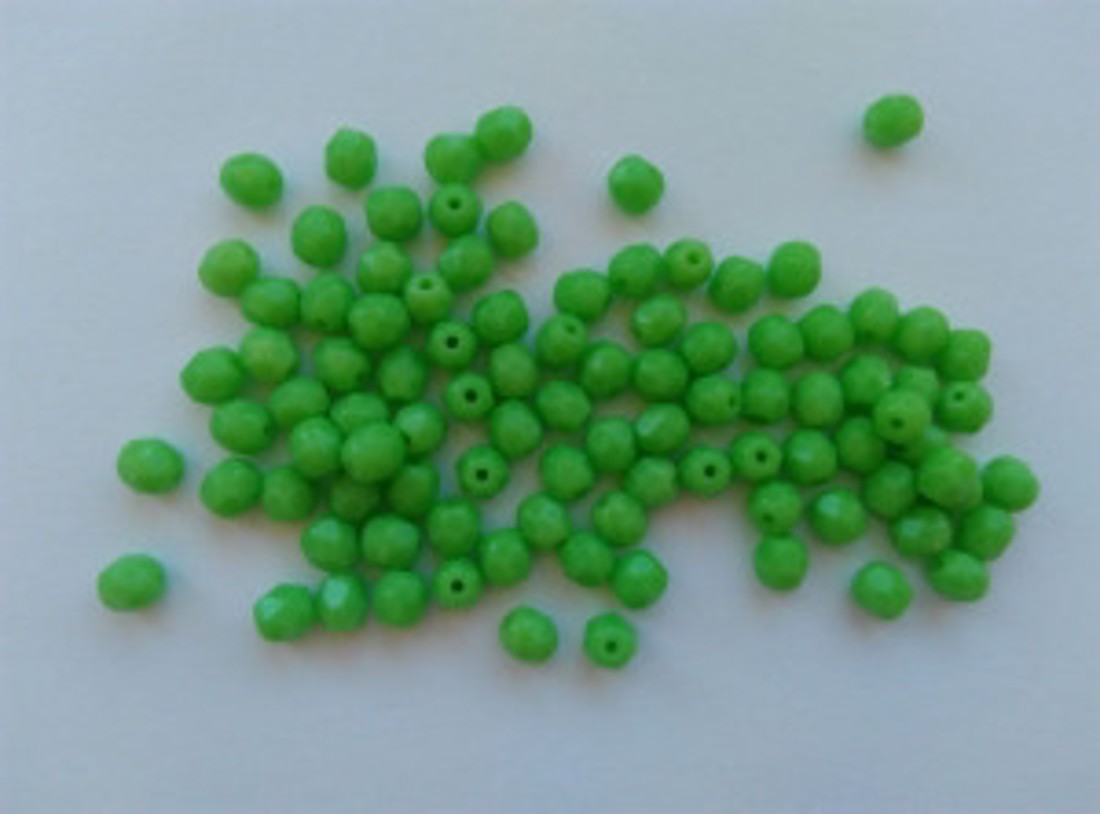 Mărgele cehe fațetate din sticlă - 4mm - 100 buc / pachet - verde - - Artynos.ro Mărgele cehe fațetate din sticlă - 4mm - 100 buc / pachet - verde - - Artynos.ro