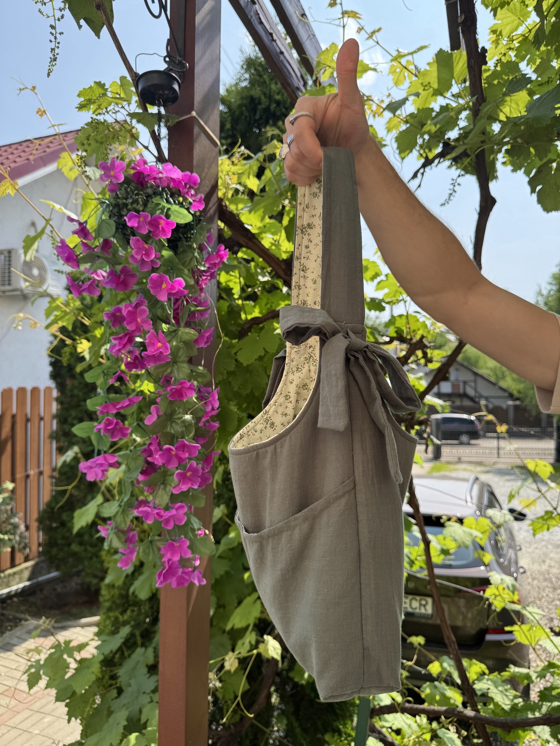 Geantă cu fundițe - geantă și husă - geantă pentru cumpărături - geantă shopper, geantă tote, geantă textilă - Artynos.ro Geantă cu fundițe - geantă și husă - geantă pentru cumpărături - geantă shopper, geantă tote, geantă textilă - Artynos.ro