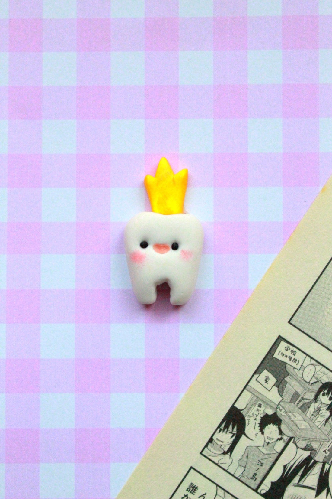 Insigna Dintisor - bijuterii - mărțișor - Artynos.ro