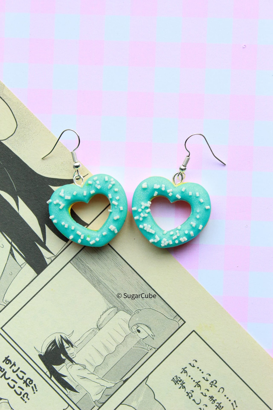 Cercei donut  - bijuterii - cercei - cercei cu figurine - Artynos.ro