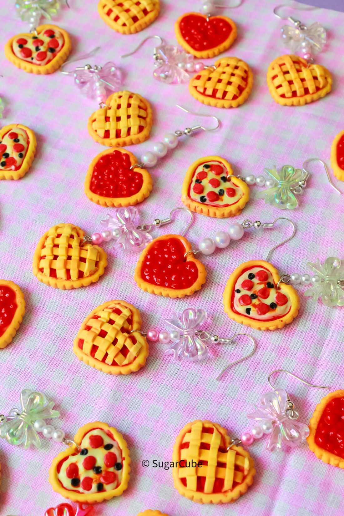 Cercei tarta - bijuterii - cercei - cercei cu figurine - Artynos.ro