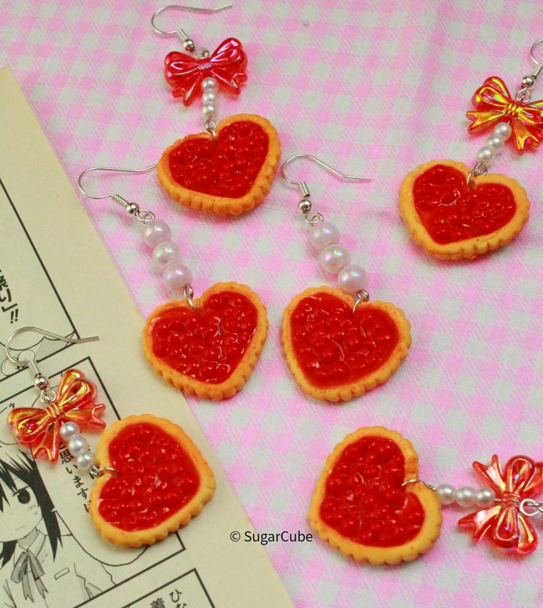 Cercei tarta - bijuterii - cercei - cercei cu figurine - Artynos.ro