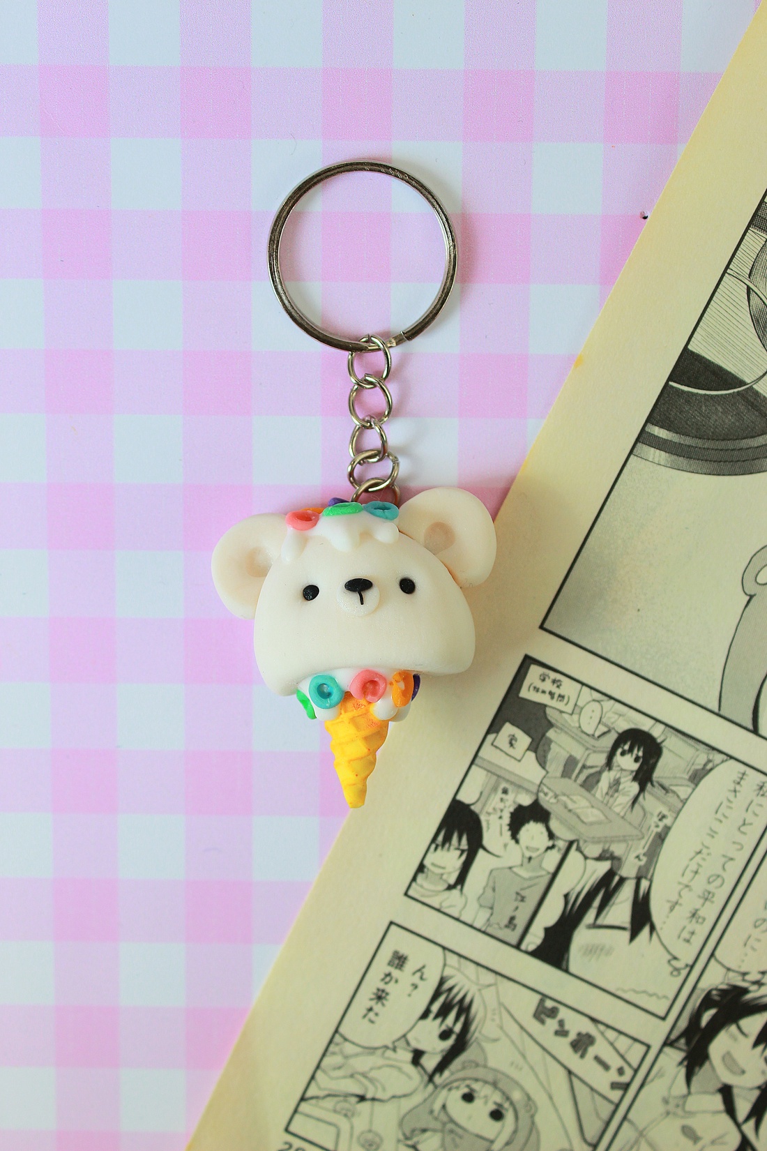 Breloc ursulet kawaii - genți și portofele - accesorii genți - breloc - Artynos.ro