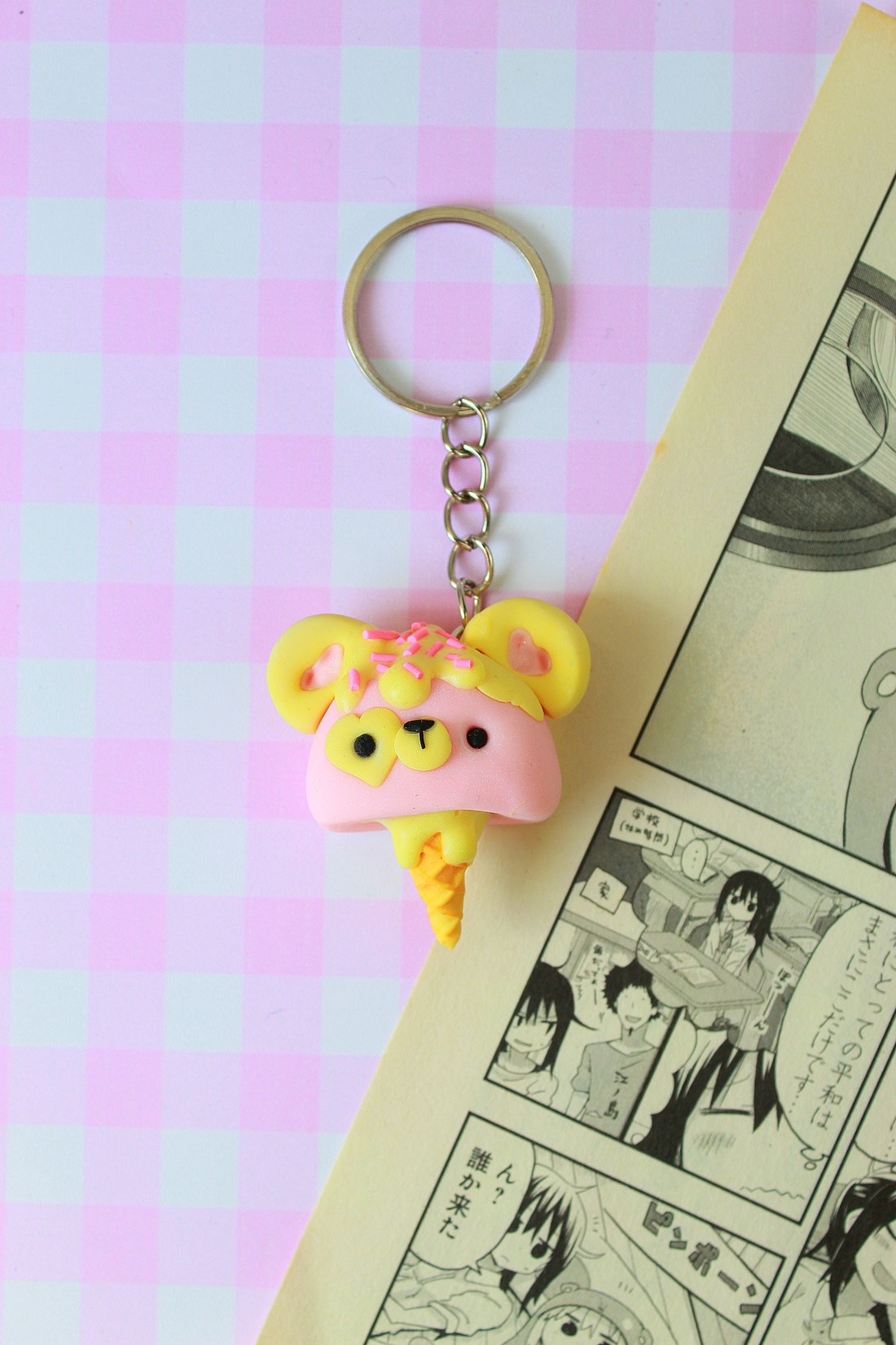 Breloc ursulet kawaii - genți și portofele - accesorii genți - breloc - Artynos.ro