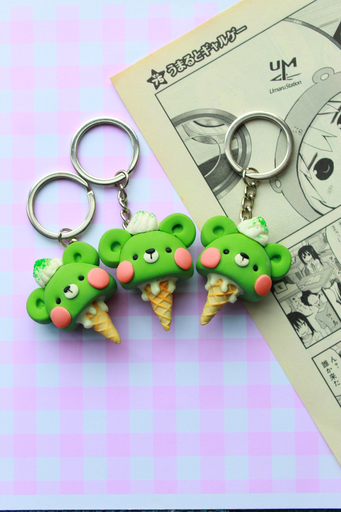 Breloc ursulet kawaii - genți și portofele - accesorii genți - breloc - Artynos.ro