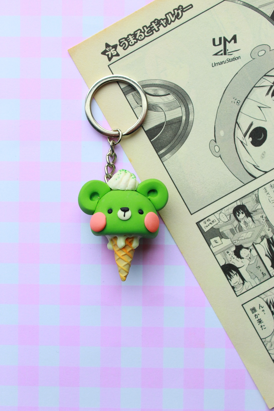 Breloc ursulet kawaii - genți și portofele - accesorii genți - breloc - Artynos.ro