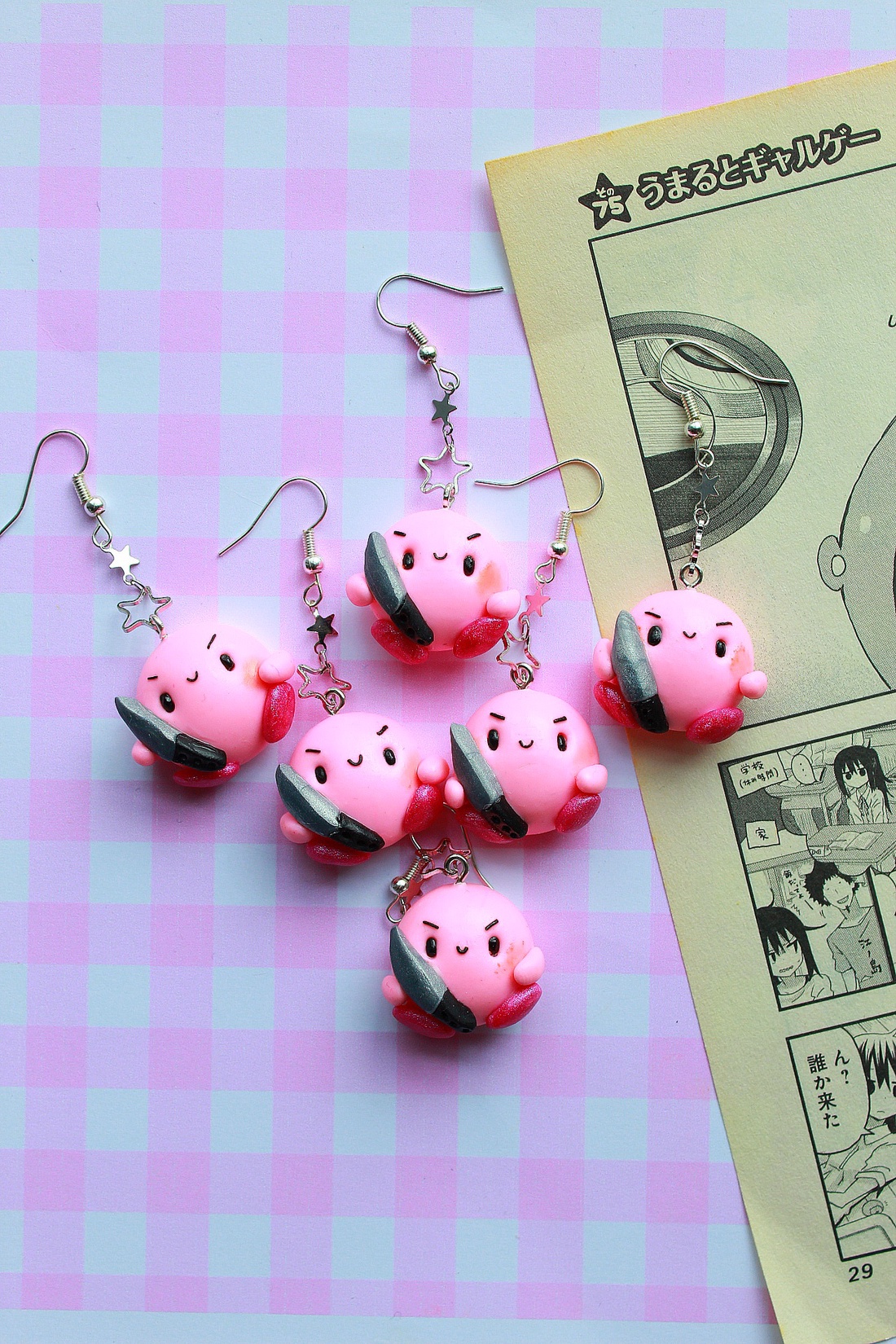 Cercei Kirby - bijuterii - cercei - cercei cu figurine - Artynos.ro