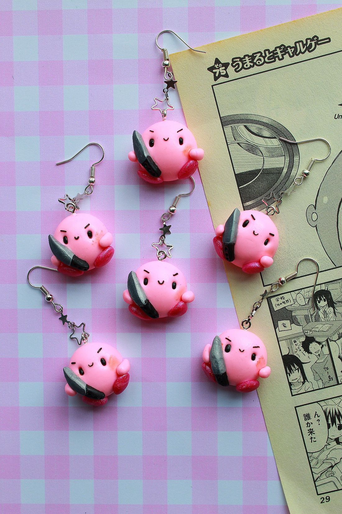 Cercei Kirby - bijuterii - cercei - cercei cu figurine - Artynos.ro