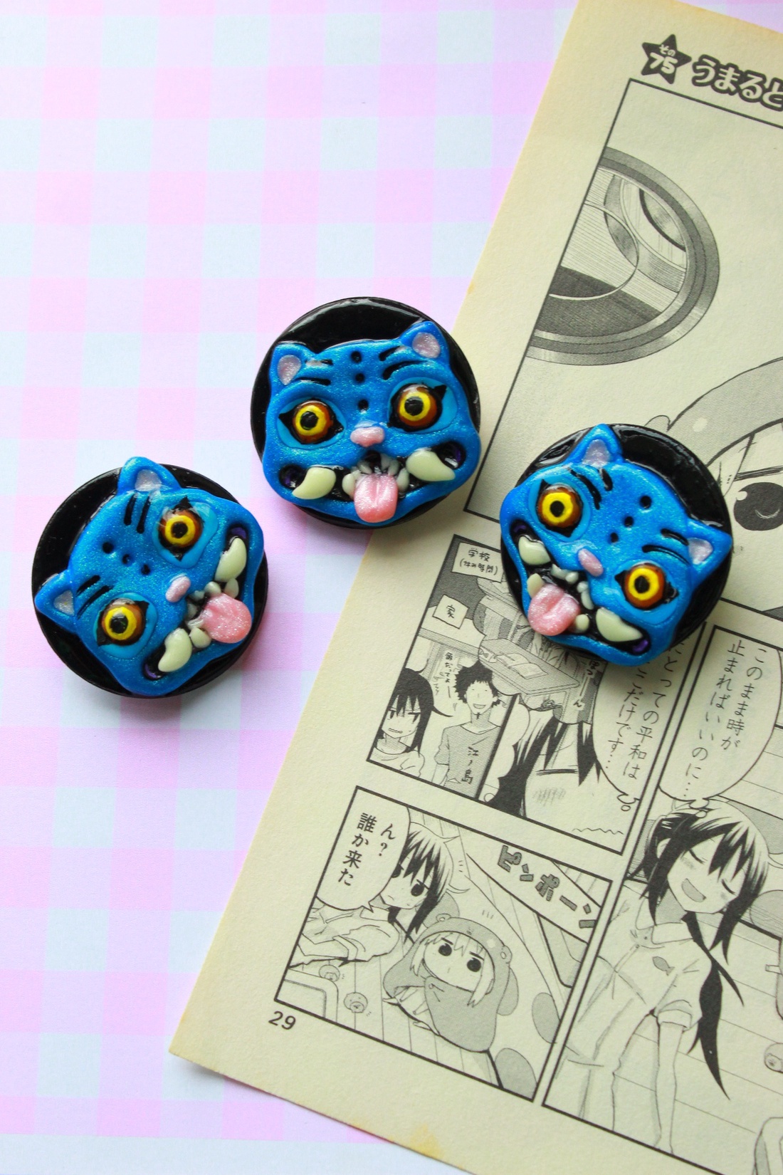 Insigna Derpy tiger - bijuterii - broșe - Artynos.ro