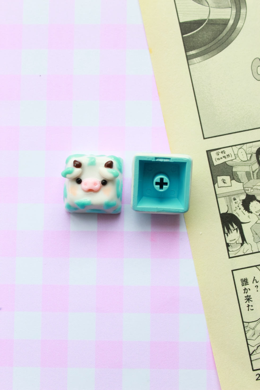 Keycaps Văcuțe afine - accessorii și unelte - accesorii decorative - figurine - Artynos.ro