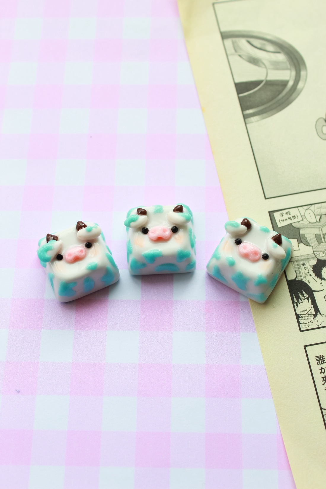 Keycaps Văcuțe afine - accessorii și unelte - accesorii decorative - figurine - Artynos.ro