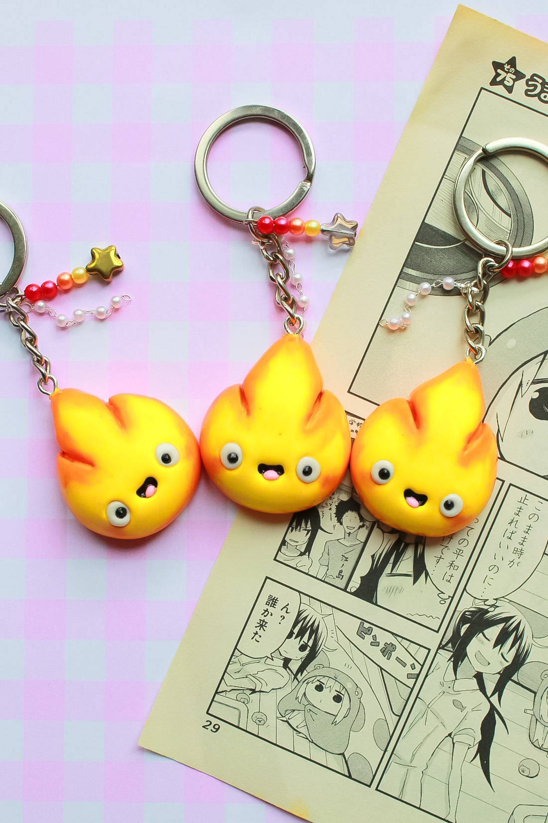 Breloc Calcifer  - genți și portofele - accesorii genți - breloc - Artynos.ro