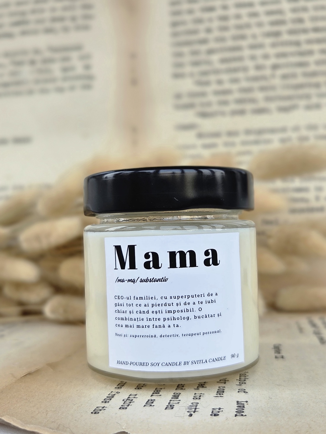 Lumanare cadou Mama - casă & stil de viață - lumânări, parfumuri, arome - lumânare - lumânări artizanale - Artynos.ro