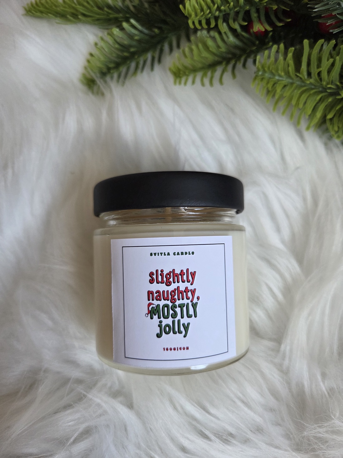 Lumanare Craciun text amuzant - crăciun - decorațiuni de crăciun de casă - lumânări parfumate de crăciun - Artynos.ro