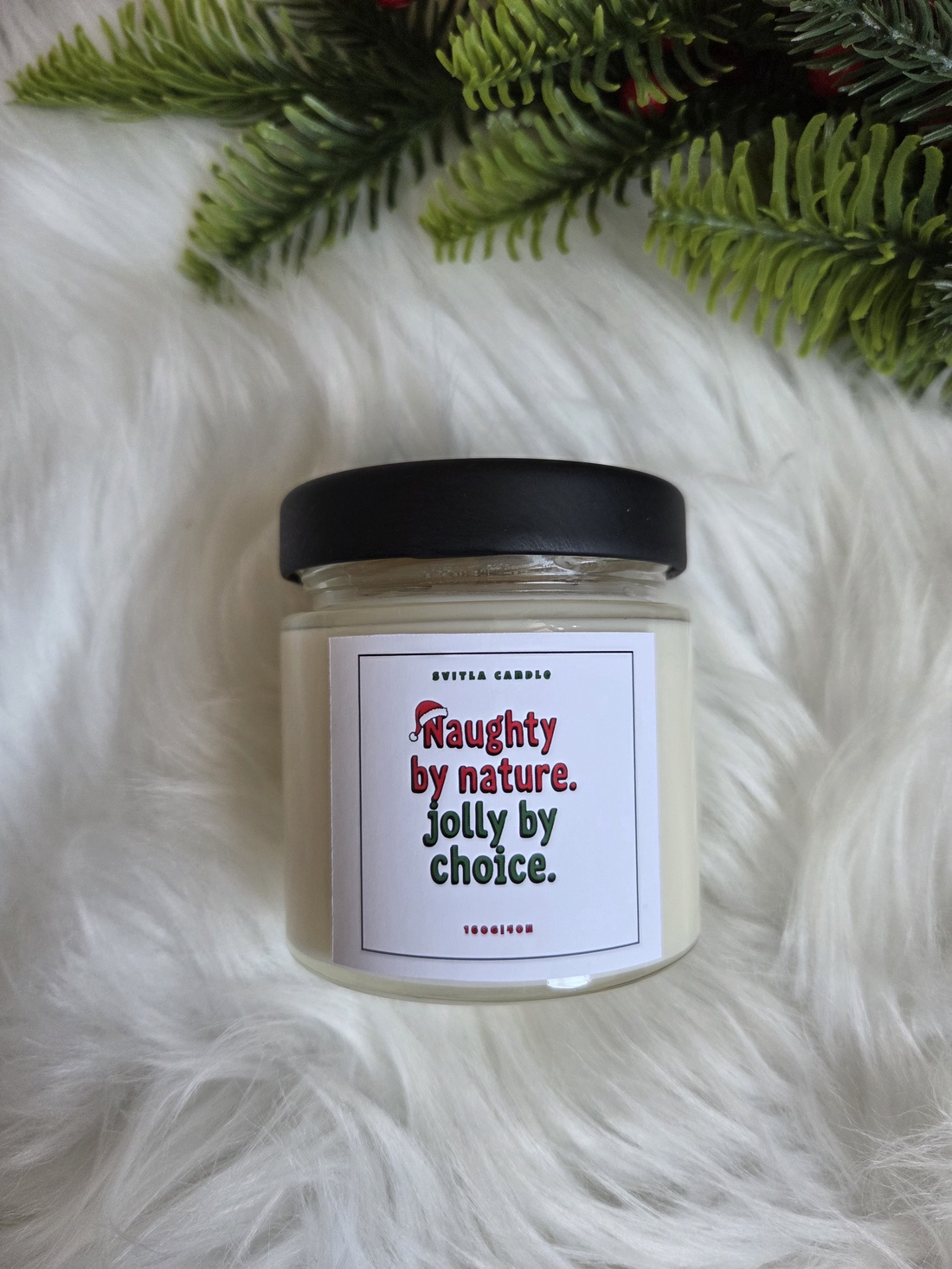 Lumanare Craciun text amuzant - crăciun - decorațiuni de crăciun de casă - lumânări parfumate de crăciun - Artynos.ro